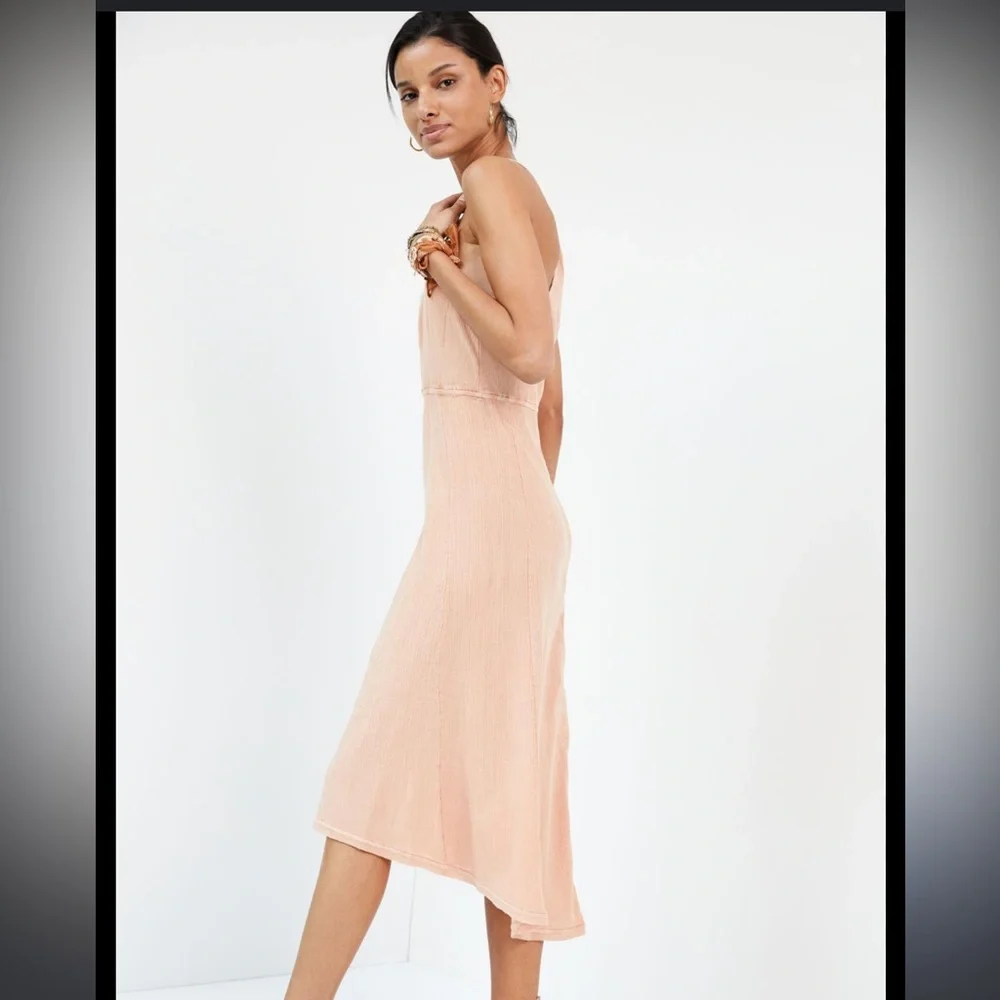 Daily Practice by Anthropologie midi Dress size small pink beach boho